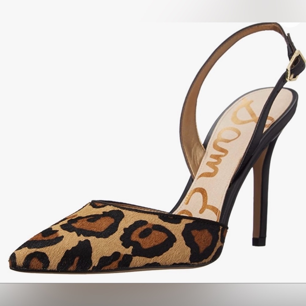 Sam Edelman Dora Leopard Slingback Pointy toes SZ 9.5